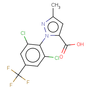 CAS No:259243-72-6 1H-Pyrazole-5-carboxylicacid, 1-[2,6-dichloro-4-(trifluoromethyl)phenyl]-3-methyl-