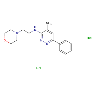 CAS No:25953-17-7 4-Morpholineethanamine,N-(4-methyl-6-phenyl-3-pyridazinyl)-, hydrochloride (1:2)