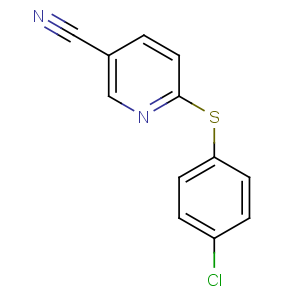 CAS No:259683-22-2 6-(4-chlorophenyl)sulfanylpyridine-3-carbonitrile