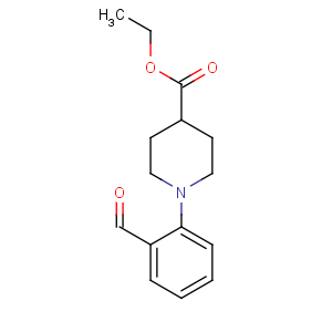 CAS No:259683-56-2 ethyl 1-(2-formylphenyl)piperidine-4-carboxylate