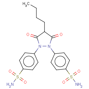 CAS No:2603-23-8 Benzenesulfonamide,4,4'-(4-butyl-3,5-dioxo-1,2-pyrazolidinediyl)bis-