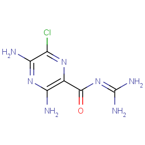 CAS No:2609-46-3 3,5-diamino-6-chloro-N-(diaminomethylidene)pyrazine-2-carboxamide