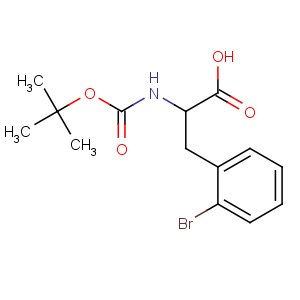 CAS No:261165-02-0 (2S)-3-(2-bromophenyl)-2-[(2-methylpropan-2-yl)oxycarbonylamino]<br />propanoic acid