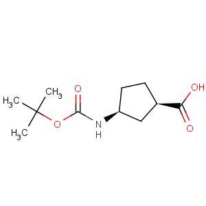 CAS No:261165-05-3 (1R,3S)-N-Boc-1-Aminocyclopentane-3-carboxylic acid