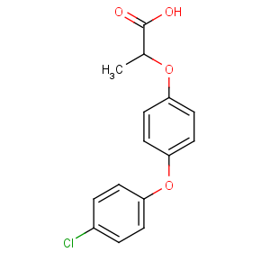 CAS No:26129-32-8 2-[4-(4-chlorophenoxy)phenoxy]propanoic acid