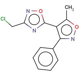 CAS No:261349-42-2 3-(Chloromethyl)-5-(5-methyl-3-phenylisoxazol-4-yl)-1,2,4-oxadiazole