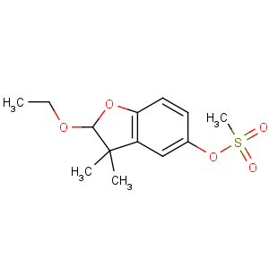 CAS No:26225-79-6 (2-ethoxy-3,3-dimethyl-2H-1-benzofuran-5-yl) methanesulfonate