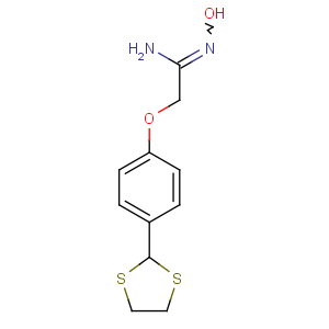 CAS No:262607-85-2 2-[4-(1,3-dithiolan-2-yl)phenoxy]-N'-hydroxyethanimidamide