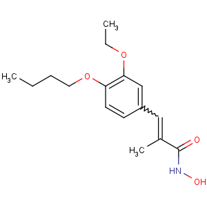 CAS No:26323-88-6 CINNAMOHYDROXAMIC ACID, 4-BUTOXY-3-ETHOXY-alpha-METHYL-