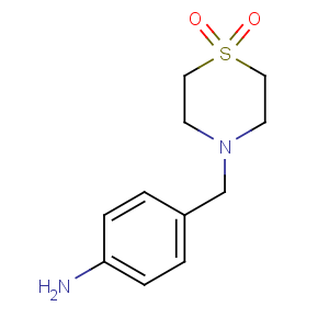 CAS No:263339-24-8 4-[(1,1-dioxo-1,4-thiazinan-4-yl)methyl]aniline