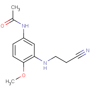 CAS No:26408-28-6 N-[3-(2-cyanoethylamino)-4-methoxyphenyl]acetamide
