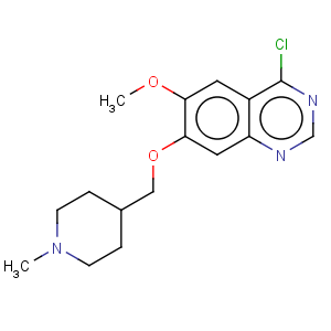 CAS No:264208-72-2 Quinazoline,4-chloro-6-methoxy-7-[(1-methyl-4-piperidinyl)methoxy]-