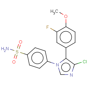 CAS No:265114-23-6 Benzenesulfonamide,4-[4-chloro-5-(3-fluoro-4-methoxyphenyl)-1H-imidazol-1-yl]-