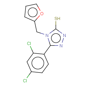 CAS No:266312-58-7 3H-1,2,4-Triazole-3-thione,5-(2,4-dichlorophenyl)-4-(2-furanylmethyl)-2,4-dihydro-