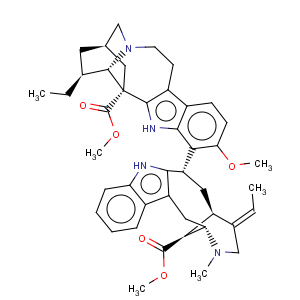 CAS No:2665-57-8 Ibogamine-18-carboxylicacid, 13-methoxy-14-[(3a)-17-methoxy-17-oxovobasan-3-yl]-, methyl ester