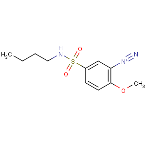 CAS No:26651-25-2 5-(butylsulfamoyl)-2-methoxybenzenediazonium