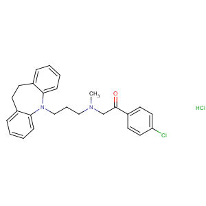 CAS No:26786-32-3 1-(4-chlorophenyl)-2-[3-(5,<br />6-dihydrobenzo[b][1]benzazepin-11-yl)propyl-methylamino]ethanone