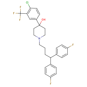 CAS No:26864-56-2 1-[4,<br />4-bis(4-fluorophenyl)butyl]-4-[4-chloro-3-(trifluoromethyl)phenyl]<br />piperidin-4-ol