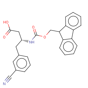 CAS No:269726-84-3 Benzenebutanoicacid, 3-cyano-b-[[(9H-fluoren-9-ylmethoxy)carbonyl]amino]-,(bR)-