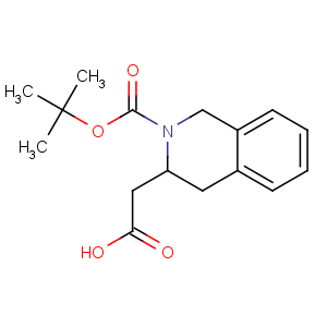 CAS No:270062-98-1 2-[(3S)-2-[(2-methylpropan-2-yl)oxycarbonyl]-3,<br />4-dihydro-1H-isoquinolin-3-yl]acetic acid
