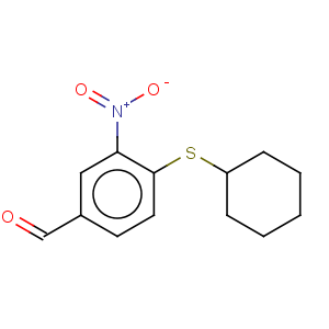 CAS No:270262-95-8 Benzaldehyde,4-(cyclohexylthio)-3-nitro-