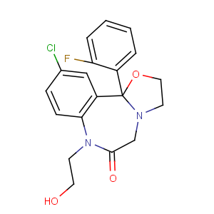 CAS No:27060-91-9 10-chloro-11b-(2-fluorophenyl)-7-(2-hydroxyethyl)-3,5-dihydro-2H-[1,<br />3]oxazolo[3,2-d][1,4]benzodiazepin-6-one