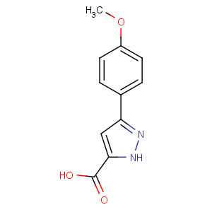 CAS No:27069-16-5 3-(4-methoxyphenyl)-1H-pyrazole-5-carboxylic acid
