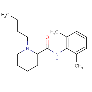 CAS No:27262-47-1 (2S)-1-butyl-N-(2,6-dimethylphenyl)piperidine-2-carboxamide