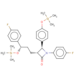 CAS No:272778-13-9 (3R,4S)-1-(4-Fluorophenyl)-3-((S)-3-(4-fluorophenyl-3-(trimethylsilyloxy)propyl)-4-(4-(trimethylsilyloxy)phenyl)azetidin-2-one