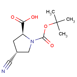 CAS No:273221-94-6 1,2-Pyrrolidinedicarboxylicacid, 4-cyano-, 1-(1,1-dimethylethyl) ester, (2S,4R)-