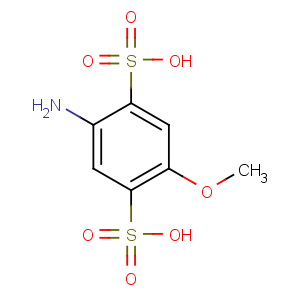 CAS No:27327-48-6 2-amino-5-methoxybenzene-1,4-disulfonic acid