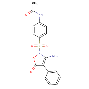 CAS No:27336-23-8 N-[4-[(3-amino-5-oxo-4-phenyl-1,2-oxazol-2-yl)sulfonyl]phenyl]acetamide
