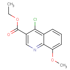 CAS No:27568-05-4 ethyl 4-chloro-8-methoxyquinoline-3-carboxylate