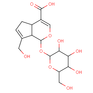 CAS No:27741-01-1 (1S,4aS,7aS)-7-(hydroxymethyl)-1-[(2S,3R,4S,5S,6R)-3,4,<br />5-trihydroxy-6-(hydroxymethyl)oxan-2-yl]oxy-1,4a,5,<br />7a-tetrahydrocyclopenta[c]pyran-4-carboxylic acid