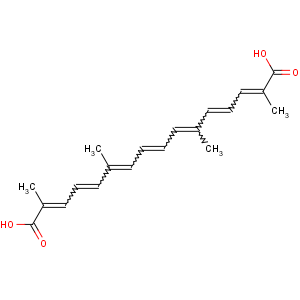 CAS No:27876-94-4 (2E,4E,6E,8E,10E,12E,14E)-2,6,11,15-tetramethylhexadeca-2,4,6,8,10,12,<br />14-heptaenedioic acid