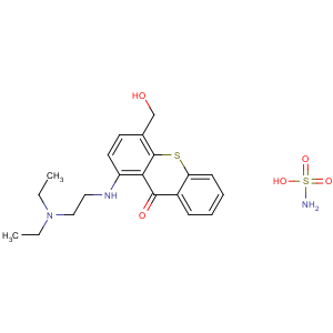 CAS No:27948-13-6 1-((2-(Diethylamino)ethyl)amino)-4-(hydroxymethyl)thioxanthen-9-one sulfamate