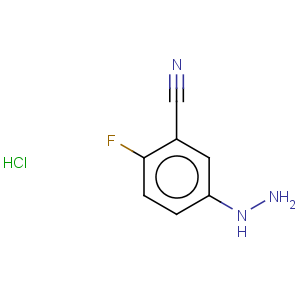CAS No:280120-91-4 Benzonitrile,2-fluoro-5-hydrazinyl-, hydrochloride (1:1)
