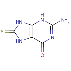 CAS No:28128-40-7 2-amino-8-sulfanylidene-7,9-dihydro-3H-purin-6-one