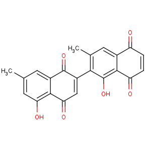 CAS No:28164-57-0 5-hydroxy-6-(5-hydroxy-7-methyl-1,<br />4-dioxonaphthalen-2-yl)-7-methylnaphthalene-1,4-dione