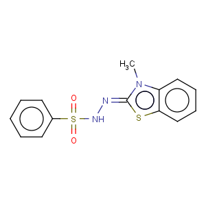 CAS No:28218-87-3 Benzenesulfonic acid,2-(3-methyl-2(3H)-benzothiazolylidene)hydrazide