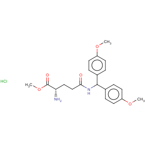 CAS No:28252-55-3 L-Glutamine,N-[bis(4-methoxyphenyl)methyl]-, methyl ester, monohydrochloride (9CI)