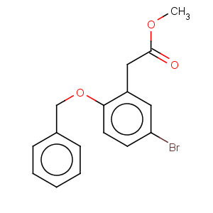 CAS No:282536-92-9 Benzeneacetic acid,5-bromo-2-(phenylmethoxy)-, methyl ester
