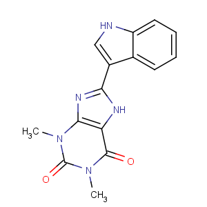 CAS No:283170-10-5 8-(1H-indol-3-yl)-1,3-dimethyl-7H-purine-2,6-dione