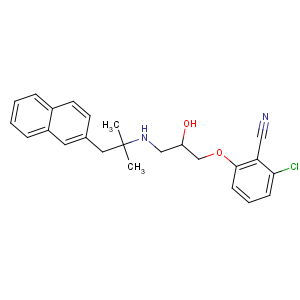 CAS No:284035-33-2 2-chloro-6-[(2R)-2-hydroxy-3-[(2-methyl-1-naphthalen-2-ylpropan-2-yl)<br />amino]propoxy]benzonitrile