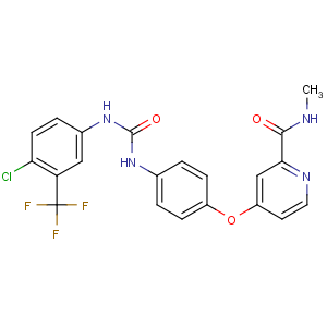 CAS No:284461-73-0 4-[4-[[4-chloro-3-(trifluoromethyl)phenyl]carbamoylamino]phenoxy]-N-<br />methylpyridine-2-carboxamide