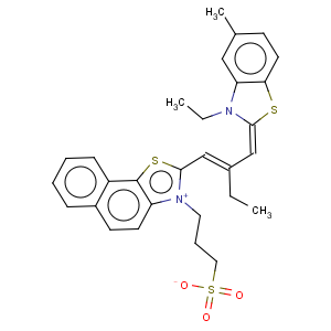 CAS No:28784-39-6 Naphtho[1,2-d]thiazolium,2-[2-[(3-ethyl-5-methyl-2(3H)-benzothiazolylidene)methyl]-1-buten-1-yl]-1-(3-sulfopropyl)-,inner salt