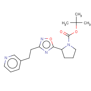 CAS No:287963-69-3 1-Pyrrolidinecarboxylicacid, 2-[3-[2-(3-pyridinyl)ethyl]-1,2,4-oxadiazol-5-yl]-, 1,1-dimethylethylester, (2S)-