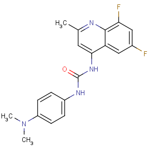 CAS No:288150-92-5 1-(6,8-difluoro-2-methylquinolin-4-yl)-3-[4-(dimethylamino)phenyl]urea