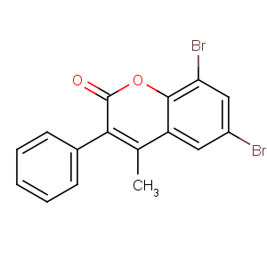 CAS No:288399-85-9 6,8-dibromo-4-methyl-3-phenylchromen-2-one