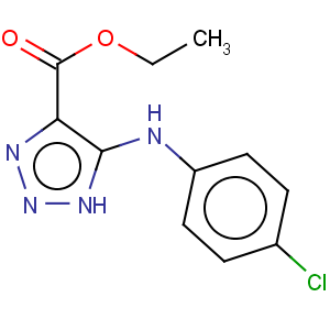 CAS No:28924-63-2 1H-1,2,3-Triazole-4-carboxylicacid, 5-[(4-chlorophenyl)amino]-, ethyl ester